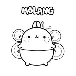 Dessin à colorier: Molang (Personnages de dessins animés) #209188 - Coloriages à Imprimer Gratuits