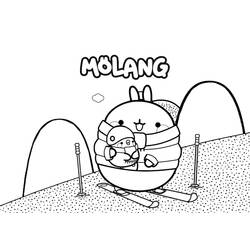Dessin à colorier: Molang (Personnages de dessins animés) #209189 - Coloriages à Imprimer Gratuits