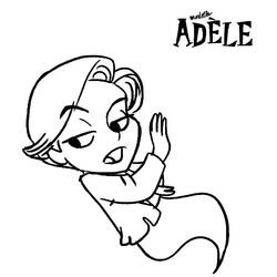 Dessin à colorier: Mortelle Adèle (Personnages de dessins animés) #178644 - Coloriages à Imprimer Gratuits
