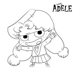 Dessin à colorier: Mortelle Adèle (Personnages de dessins animés) #178645 - Coloriages à Imprimer Gratuits