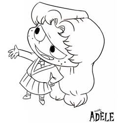 Dessin à colorier: Mortelle Adèle (Personnages de dessins animés) #178646 - Coloriages à Imprimer Gratuits