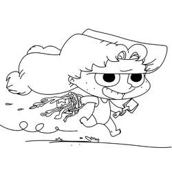 Dessin à colorier: Mortelle Adèle (Personnages de dessins animés) #178647 - Coloriages à Imprimer Gratuits