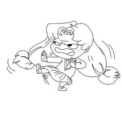 Dessin à colorier: Mortelle Adèle (Personnages de dessins animés) #178652 - Coloriages à Imprimer Gratuits