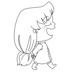 Dessin à colorier: Mortelle Adèle (Personnages de dessins animés) #178656 - Coloriages à Imprimer Gratuits