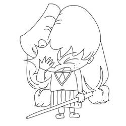 Dessin à colorier: Mortelle Adèle (Personnages de dessins animés) #178658 - Coloriages à Imprimer Gratuits