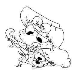 Dessin à colorier: Mortelle Adèle (Personnages de dessins animés) #178659 - Coloriages à Imprimer Gratuits