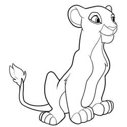 Dessin à colorier: Nala (Personnages de dessins animés) #180403 - Coloriages à Imprimer Gratuits