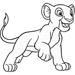 Dessin à colorier: Nala (Personnages de dessins animés) #180404 - Coloriages à Imprimer Gratuits