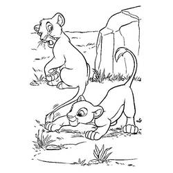 Dessin à colorier: Nala (Personnages de dessins animés) #180407 - Coloriages à Imprimer Gratuits