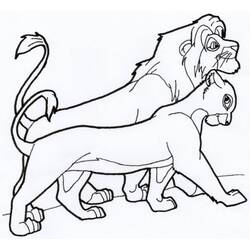 Dessin à colorier: Nala (Personnages de dessins animés) #180408 - Coloriages à Imprimer Gratuits