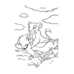 Dessin à colorier: Nala (Personnages de dessins animés) #180410 - Coloriages à Imprimer Gratuits