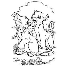 Dessin à colorier: Nala (Personnages de dessins animés) #180412 - Coloriages à Imprimer Gratuits