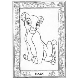 Dessin à colorier: Nala (Personnages de dessins animés) #180415 - Coloriages à Imprimer Gratuits