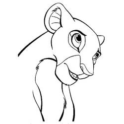 Dessin à colorier: Nala (Personnages de dessins animés) #180416 - Coloriages à Imprimer Gratuits