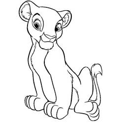 Dessin à colorier: Nala (Personnages de dessins animés) #180417 - Coloriages à Imprimer Gratuits