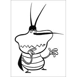 Dessin à colorier: Oggy (Personnages de dessins animés) #178485 - Coloriages à Imprimer Gratuits