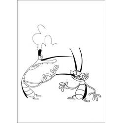 Dessin à colorier: Oggy (Personnages de dessins animés) #178486 - Coloriages à Imprimer Gratuits