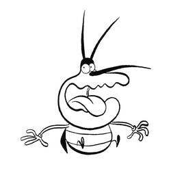 Dessin à colorier: Oggy (Personnages de dessins animés) #178488 - Coloriages à Imprimer Gratuits