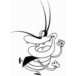 Dessin à colorier: Oggy (Personnages de dessins animés) #178489 - Coloriages à Imprimer Gratuits