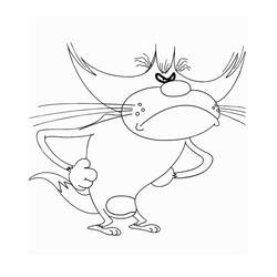 Dessin à colorier: Oggy (Personnages de dessins animés) #178492 - Coloriages à Imprimer Gratuits