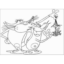 Dessin à colorier: Oggy (Personnages de dessins animés) #178494 - Coloriages à Imprimer Gratuits
