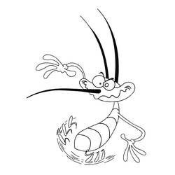 Dessin à colorier: Oggy (Personnages de dessins animés) #178495 - Coloriages à Imprimer Gratuits