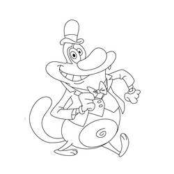 Dessin à colorier: Oggy (Personnages de dessins animés) #178497 - Coloriages à Imprimer Gratuits