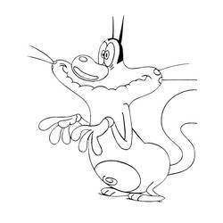 Dessin à colorier: Oggy (Personnages de dessins animés) #178500 - Coloriages à Imprimer Gratuits