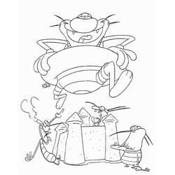 Dessin à colorier: Oggy (Personnages de dessins animés) #178501 - Coloriages à Imprimer Gratuits