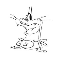 Dessin à colorier: Oggy (Personnages de dessins animés) #178503 - Coloriages à Imprimer Gratuits