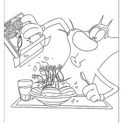 Dessin à colorier: Oggy (Personnages de dessins animés) #178506 - Coloriages à Imprimer Gratuits