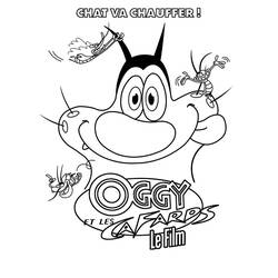 Dessin à colorier: Oggy (Personnages de dessins animés) #178509 - Coloriages à Imprimer Gratuits