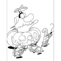 Dessin à colorier: Oggy (Personnages de dessins animés) #178510 - Coloriages à Imprimer Gratuits