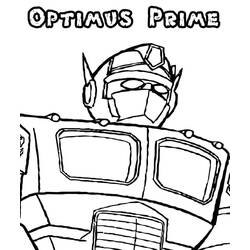 Dessin à colorier: Optimus Prime (Personnages de dessins animés) #214257 - Coloriages à Imprimer Gratuits