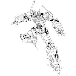 Dessin à colorier: Optimus Prime (Personnages de dessins animés) #214258 - Coloriages à Imprimer Gratuits