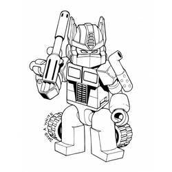 Dessin à colorier: Optimus Prime (Personnages de dessins animés) #214260 - Coloriages à Imprimer Gratuits