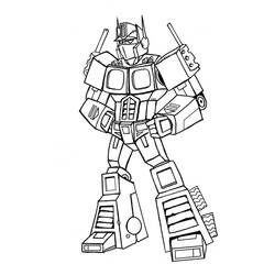 Dessin à colorier: Optimus Prime (Personnages de dessins animés) #214261 - Coloriages à Imprimer Gratuits