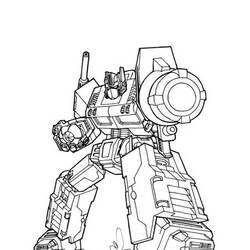Dessin à colorier: Optimus Prime (Personnages de dessins animés) #214264 - Coloriages à Imprimer Gratuits