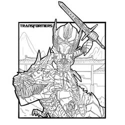 Dessin à colorier: Optimus Prime (Personnages de dessins animés) #214266 - Coloriages à Imprimer Gratuits