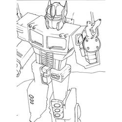 Dessin à colorier: Optimus Prime (Personnages de dessins animés) #214267 - Coloriages à Imprimer Gratuits