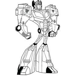 Dessin à colorier: Optimus Prime (Personnages de dessins animés) #214268 - Coloriages à Imprimer Gratuits