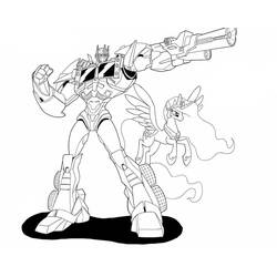 Dessin à colorier: Optimus Prime (Personnages de dessins animés) #214269 - Coloriages à Imprimer Gratuits