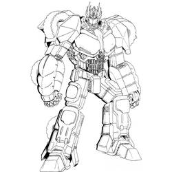 Dessin à colorier: Optimus Prime (Personnages de dessins animés) #214270 - Coloriages à Imprimer Gratuits
