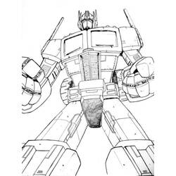 Dessin à colorier: Optimus Prime (Personnages de dessins animés) #214271 - Coloriages à Imprimer Gratuits