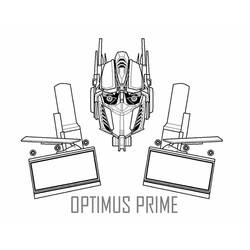 Dessin à colorier: Optimus Prime (Personnages de dessins animés) #214274 - Coloriages à Imprimer Gratuits