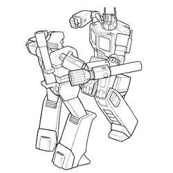 Dessin à colorier: Optimus Prime (Personnages de dessins animés) #214275 - Coloriages à Imprimer Gratuits