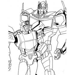 Dessin à colorier: Optimus Prime (Personnages de dessins animés) #214279 - Coloriages à Imprimer Gratuits