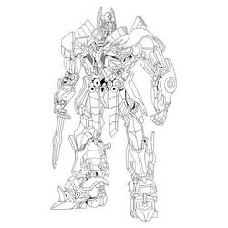 Dessin à colorier: Optimus Prime (Personnages de dessins animés) #214280 - Coloriages à Imprimer Gratuits