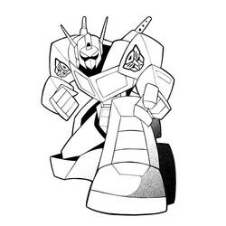 Dessin à colorier: Optimus Prime (Personnages de dessins animés) #214284 - Coloriages à Imprimer Gratuits