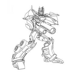 Dessin à colorier: Optimus Prime (Personnages de dessins animés) #214285 - Coloriages à Imprimer Gratuits